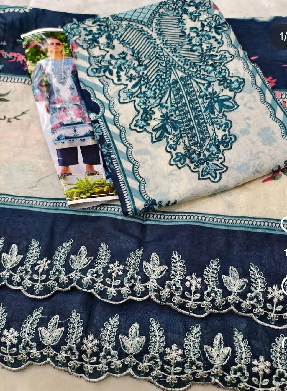 Emerald Floral Cotton